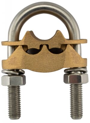 EP4 earth rod clamp for two parallel conductors