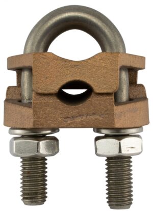 GB series earth rod clamp with stainless steel U-bolt