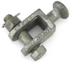 Ball clevis fitting with bolt and ball end