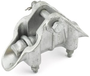 Clevis suspension clamp with aluminium alloy body