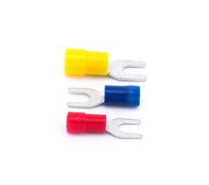 Fork Terminals - 0.5 - 1.5mm2 Red