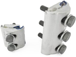 Bi-metal parallel groove clamps in two sizes