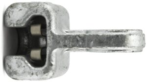 Socket tongue fitting with cast iron body