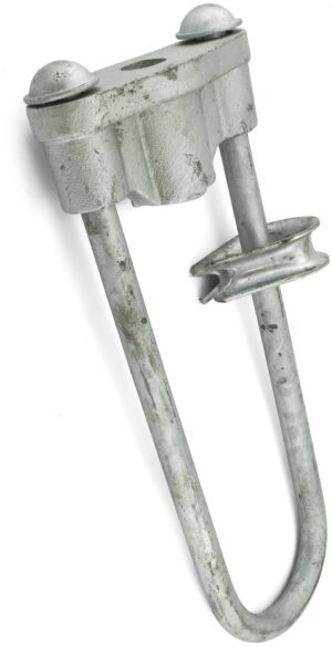 Stay bow assembly with curved bow and cross fitting