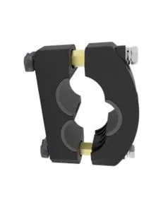 TE trefoil cable cleat for three-cable support