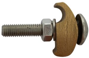 Type GF earth clamp for conductor to flat metal