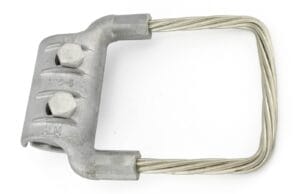 ABC5-2 aluminium bail clamp with copper loop