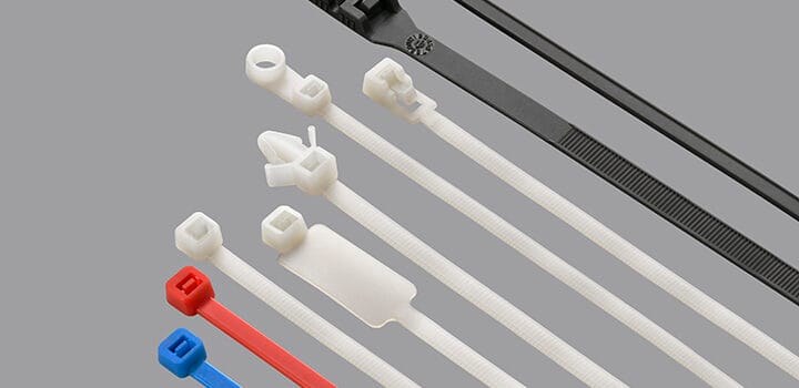 Weatherproof cable ties for outdoor electrical installations