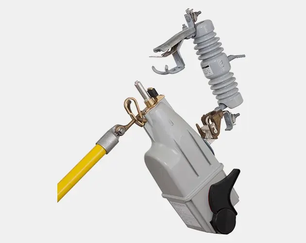 S&C Electric Loadbuster load break tool on a fuse cutout