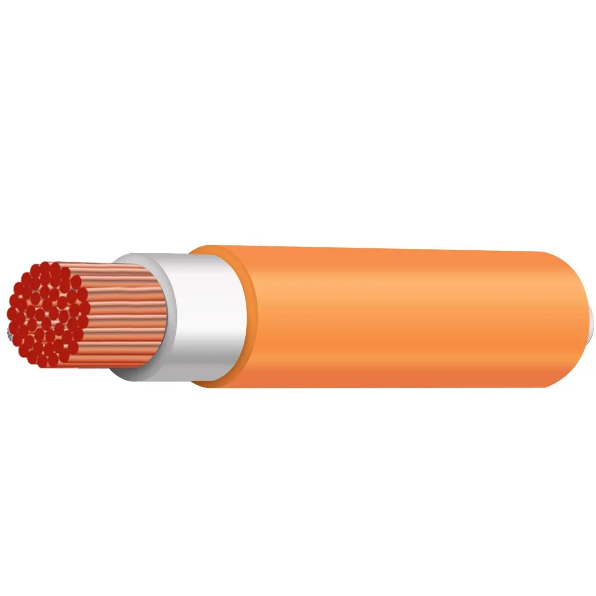 Tyree single core double insulated cable, orange